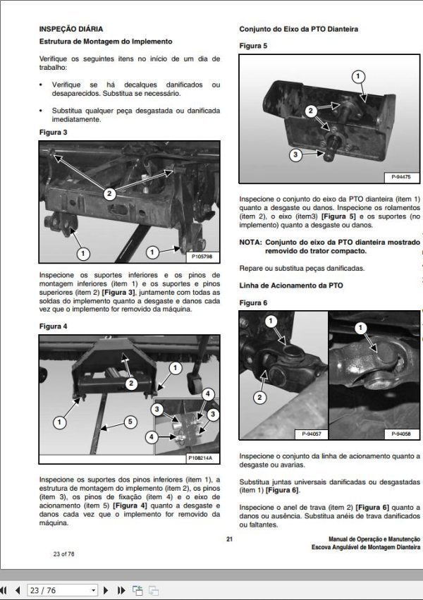 Bobcat Angle Brush FMAB54 FMAB70 Operation Maintenance Manual PT 1