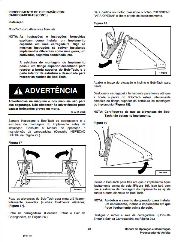 Bobcat Asphalt Processor Operation Maintenance Manual 6990461 PT 1