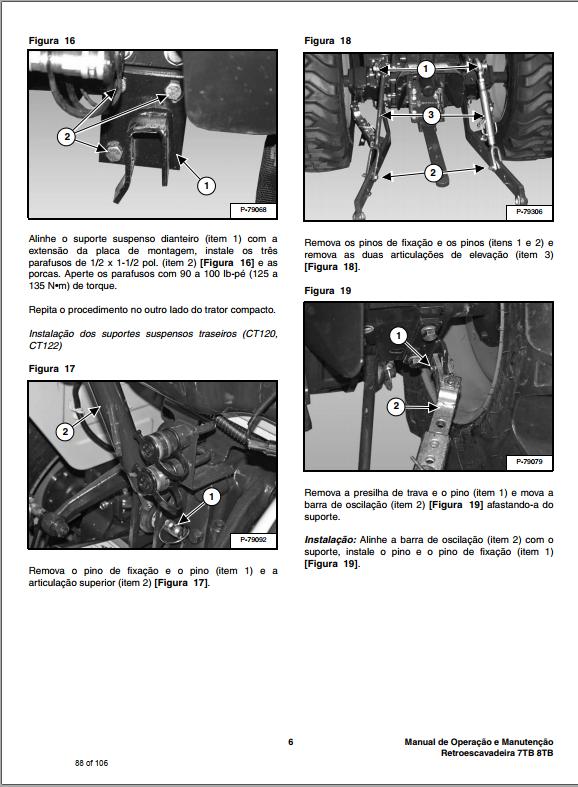 Bobcat Backhoe 7TB 8TB Operation Maintenance Manual 6987138 PT 1