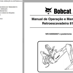Bobcat Backhoe 811 Operation Maintenance Manual PT