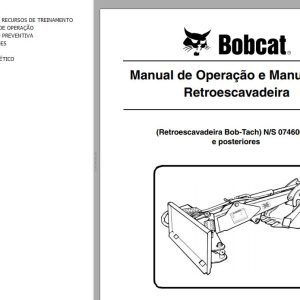 Bobcat Backhoe Bobtach Operation Maintenance Manual 6901671 PT