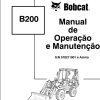 Bobcat Backhoe Loader B200 Operation Maintenance Manual 6901847 PT