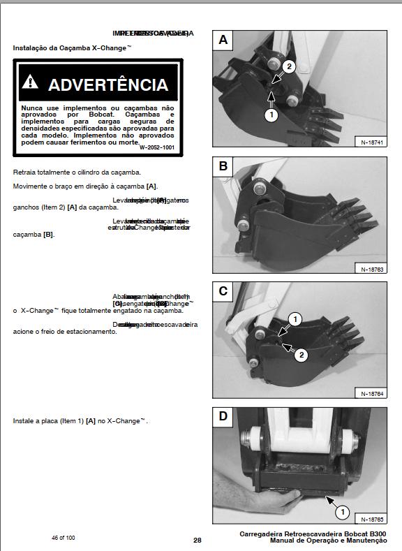 Bobcat Backhoe Loader B300 Operation Maintenance Manual 6901905 PT 1
