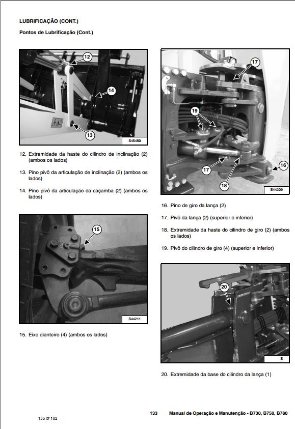 Bobcat Backhoe Loader B730 B750 B780 Operation Maintenance Manual 7286755 PT 1