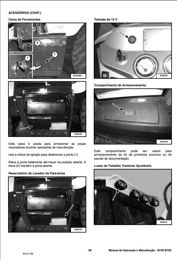Bobcat Backhoe Loader B730 B750 Operation Maintenance Manual 7306285 PT 1