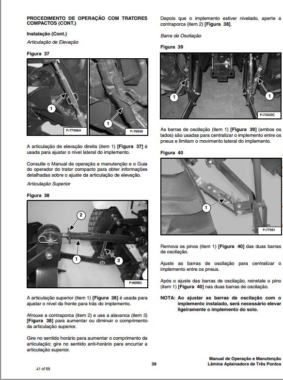 Bobcat Blade Box 3BB60 3BB72 3BB84 Operation Maintenance Manual 6989542 PT 1