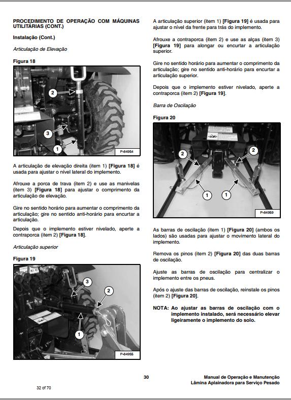 Bobcat Blade Box 3HDBB72 3HDBB84 Operation Maintenance Manual 6987241 PT 1