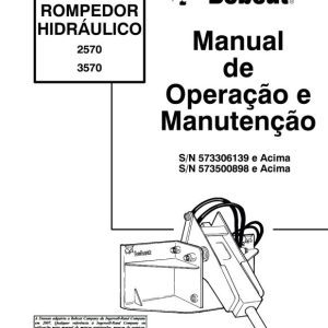 Bobcat Breaker 2570 3570 Operation Maintenance Manual 6900525 PT