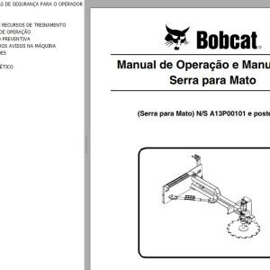 Bobcat Brush Saw Operation Maintenance Manual 6904202 PT