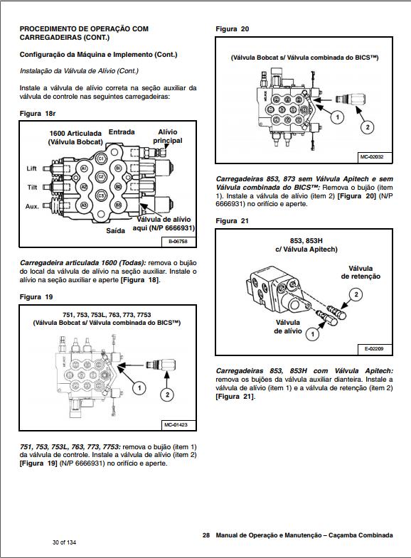 Bobcat Combined Bucket 60 to 84LP Operation Maintenance Manual 6902659 PT 1