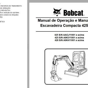 Bobcat Compact Tractor 425 428 Operation Maintenance Manual 6986951 PT
