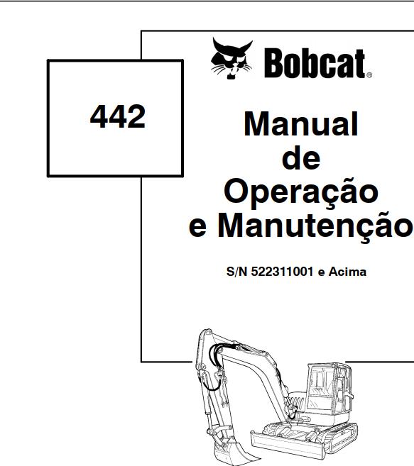 Bobcat Compact Tractor 442 Operation Maintenance Manual PT