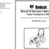 Bobcat Compact Tractor CT225 Operation Maintenance Manual PT