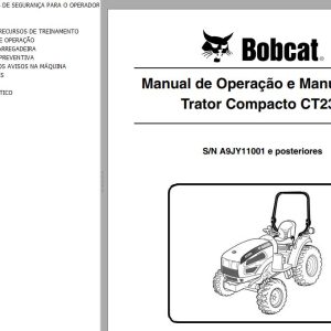 Bobcat Compact Tractor CT235 Operation Maintenance Manual 6986643 PT