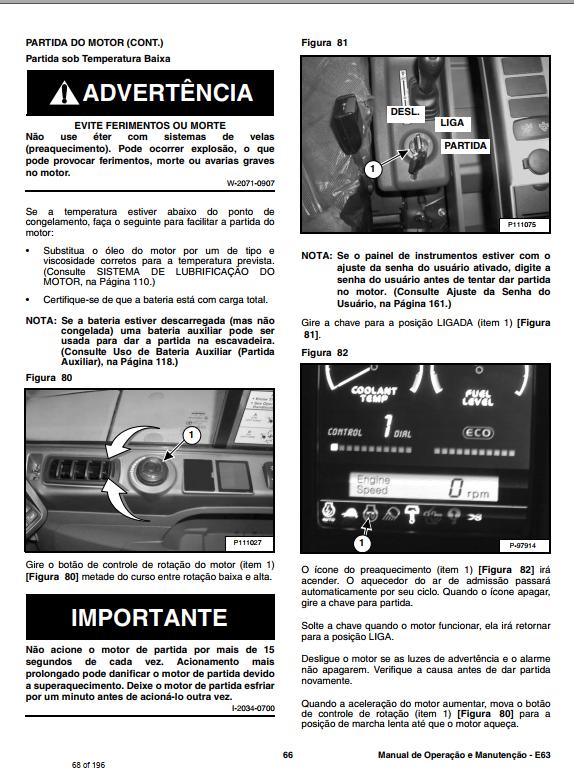 Bobcat Compact Tractor E63 Operation Maintenance Manual 6990612 PT 1