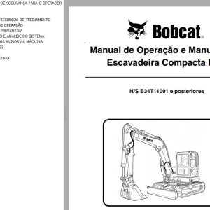Bobcat Compact Tractor E85 Operation Maintenance Manual 6990616 PT