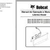Bobcat Dozer Blade 68 80 90 Operation Maintenance Manual 6900819 PT