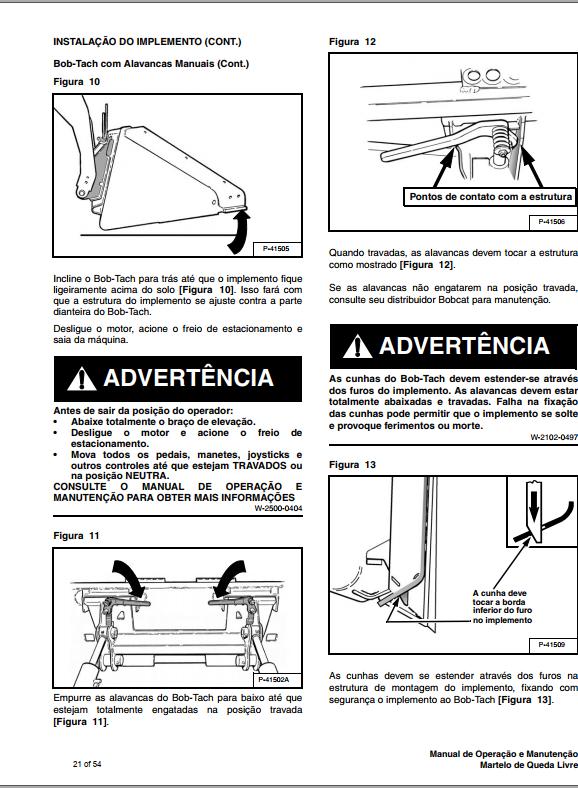 Bobcat Drop Hammer Operation Maintenance Manual PT 1