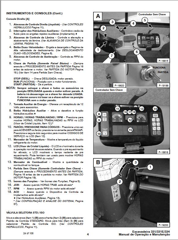Bobcat Excavator 331 331E 334 Operation Maintenance Manual PT 1