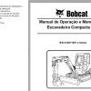 Bobcat Excavator 335 Operation Maintenance Manual PT