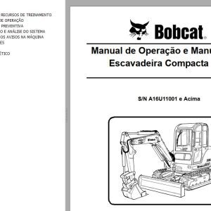 Bobcat Excavator 335 Operation Maintenance Manual PT