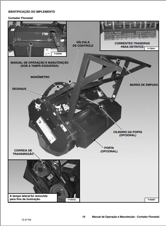 Bobcat Forestry Cutter Operation Maintenance Manual 6904961 PT 1