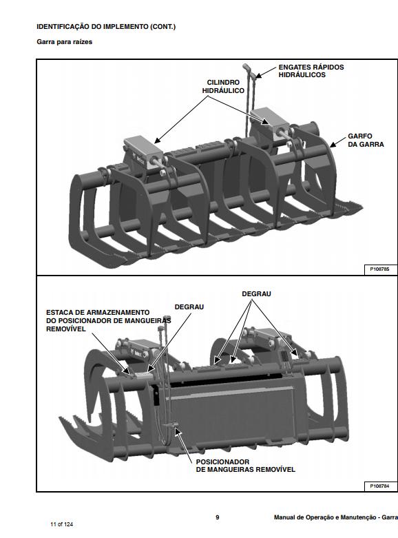 Bobcat Grapple Root Industrial 62 66 68 72 74 80 82 Operation Maintenance Manual 6987210 PT 1