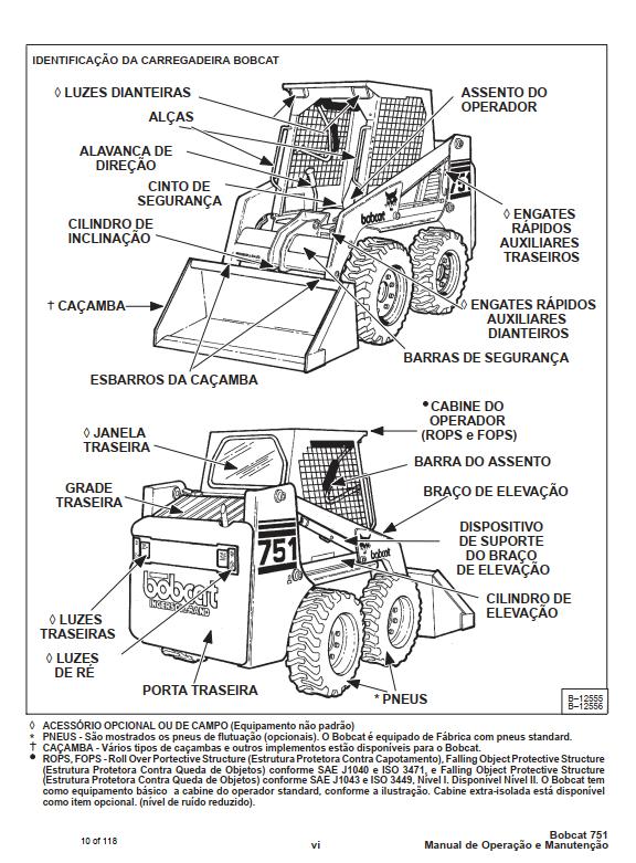 Bobcat Loader 751 Operation Maintenance Manual PT 1