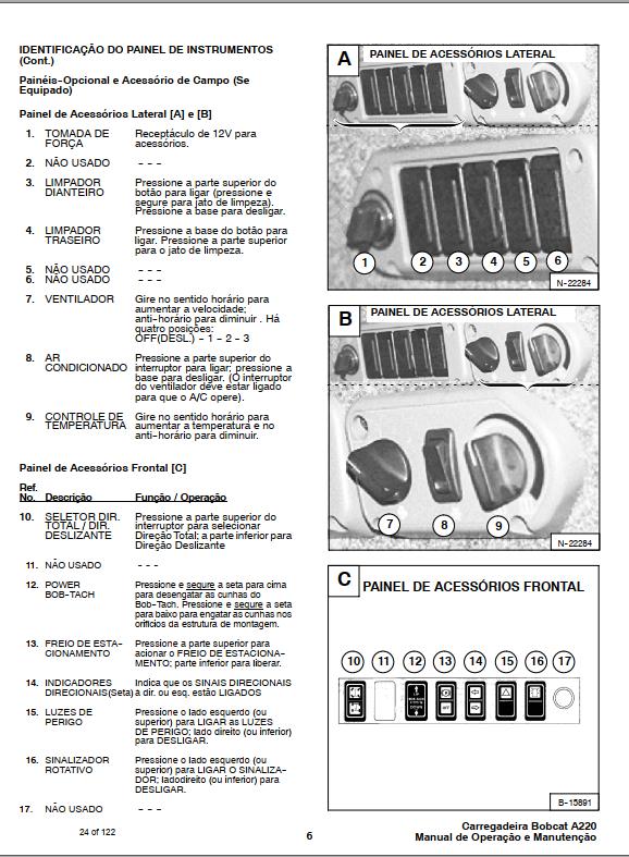 Bobcat Loader A220 Operation Maintenance Manual 6901243 PT 1