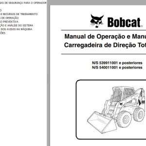 Bobcat Loader A300 Operation Maintenance Manual PT