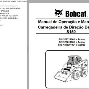 Bobcat Loader S150 Operation Maintenance Manual PT