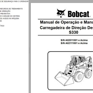 Bobcat Loader S330 Operation Maintenance Manual PT