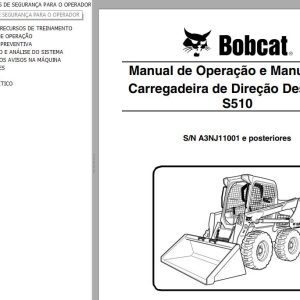 Bobcat Loader S510 Operation Maintenance Manual PT
