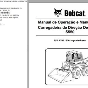 Bobcat Loader S550 Operation Maintenance Manual PT