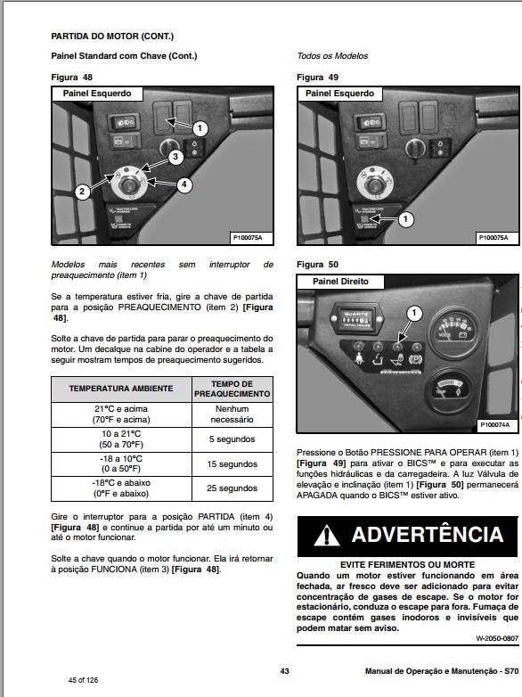 Bobcat Loader S70 Operation Maintenance Manual 6986660 PT 1