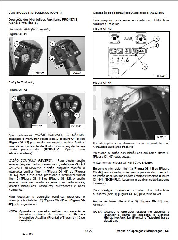 Bobcat Loader T140 Operation Maintenance Manual PT 1