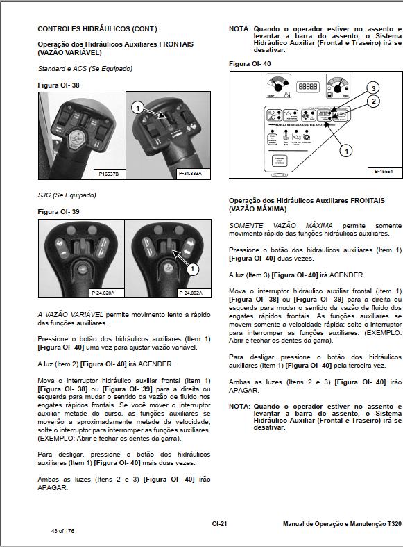 Bobcat Loader T320 Operation Maintenance Manual PT 1