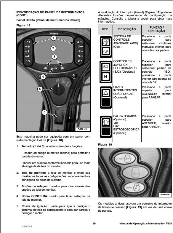 Bobcat Loader T630 Operation Maintenance Manual PT 1