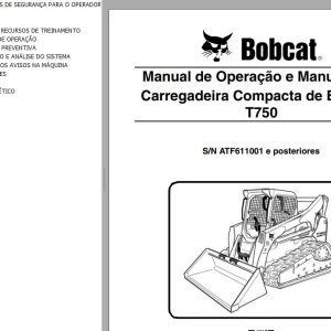 Bobcat Loader T750 Operation Maintenance Manual PT