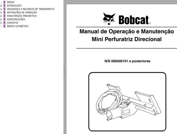 Bobcat Mini Boring Drive Operation Maintenance Manual 6903826 PT