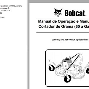 Bobcat Mower 60 Operation Maintenance Manual 6904729 PT