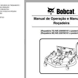 Bobcat Mower 72 90 Operation Maintenance Manual PT