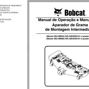 Bobcat Mower MM54 MM66 Operation Maintenance Manual 6986833 PT