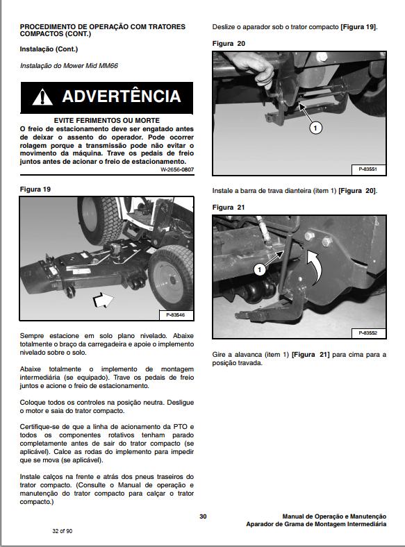 Bobcat Mower MM54 MM66 Operation Maintenance Manual 6986833 PT 1