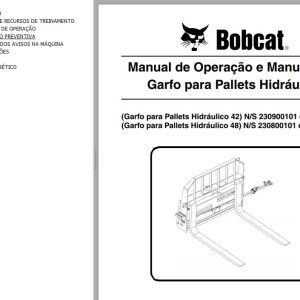 Bobcat Pallet Fork 42 48 Operation Maintenance Manual 6900867 PT