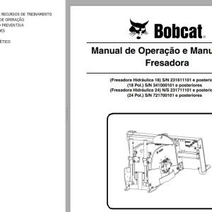Bobcat Planer 18 24 Operation Maintenance Manual 6900636 PT