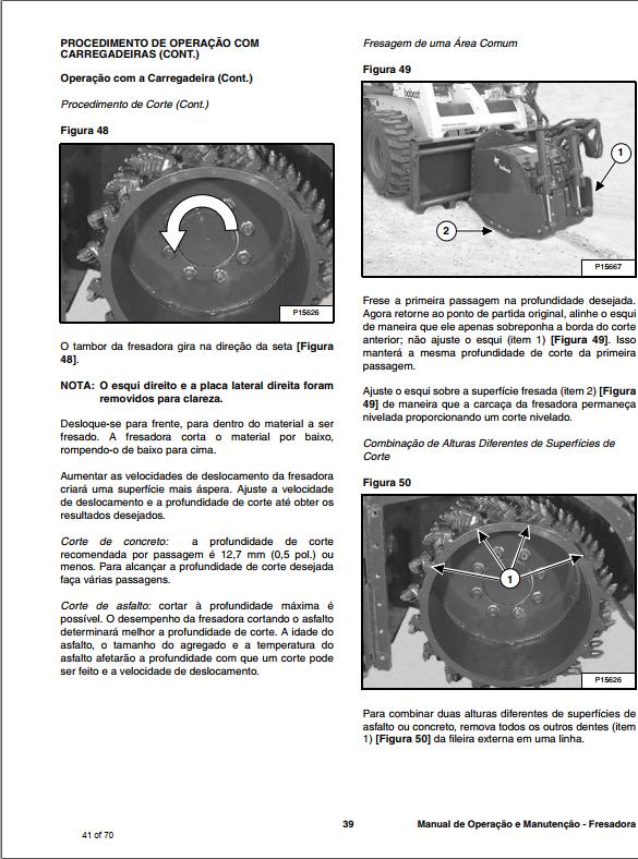 Bobcat Planer 18 24 Operation Maintenance Manual 6900636 PT 1