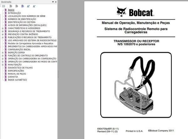 Bobcat Remote Control Operation Maintenance Manual 6904709 PT