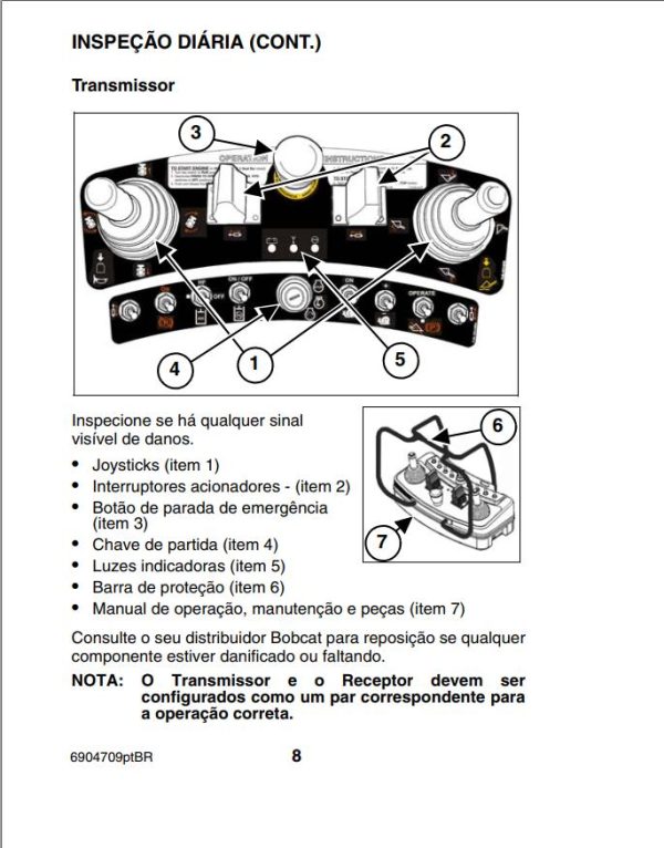 Bobcat Remote Control Operation Maintenance Manual 6904709 PT 1