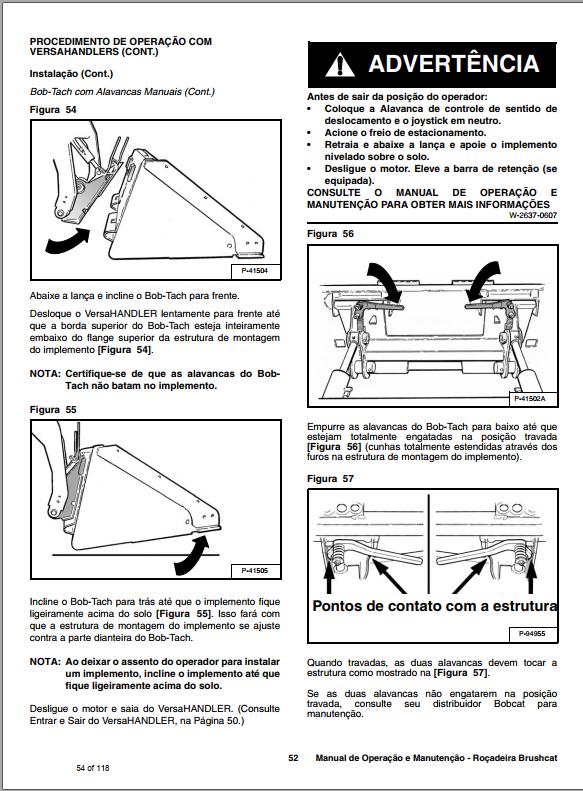 Bobcat Rotary Cutter 60 60HF 72 72HF 72X Operation Maintenance Manual 6904279 PT 1